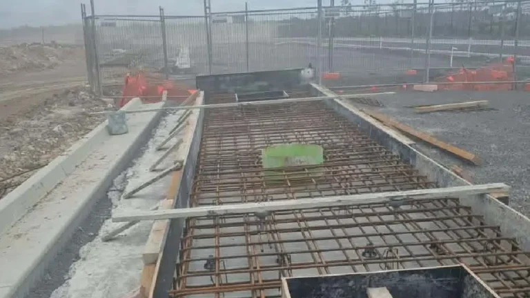 Concrete installation